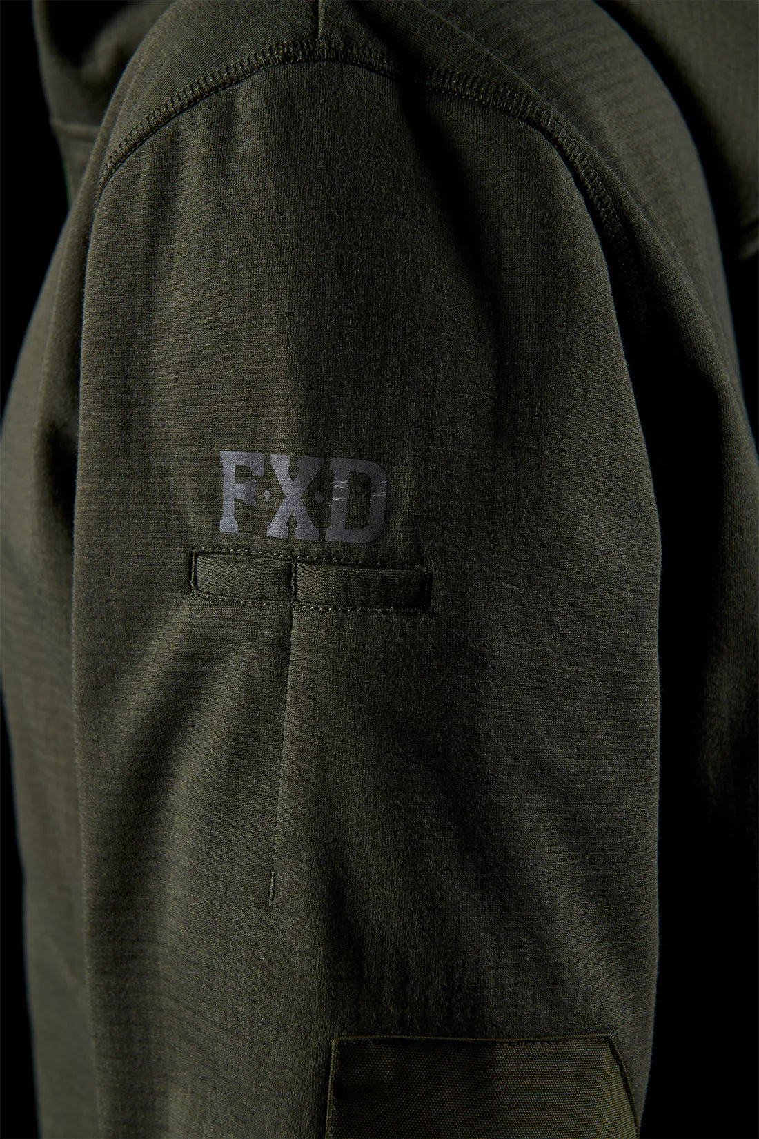 FXD - BONDED 3-LAYER MEMBRANE FLEECE ZIP HOODIE - GREEN