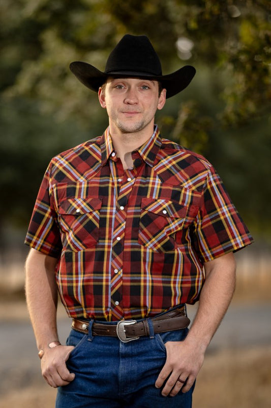 WYOMING TRADERS - SHORT SLEEVE SHIRT PEARL SNAP