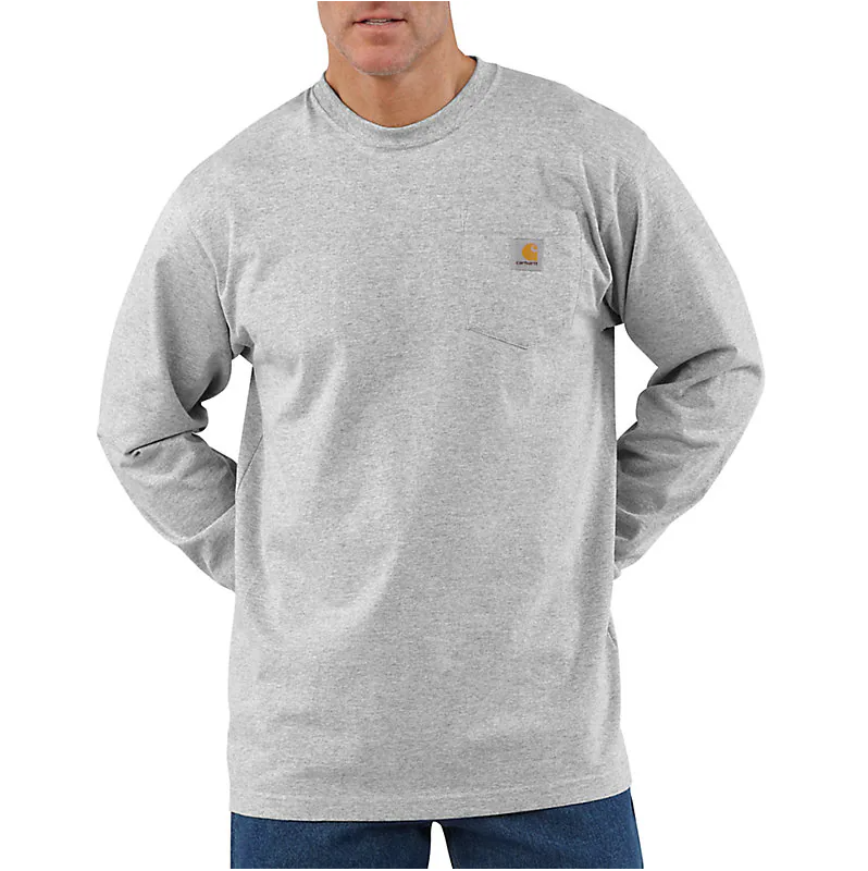 CARHARTT - LOOSE FIT HEAVYWEIGHT LONG-SLEEVE POCKET T-SHIRT - K126