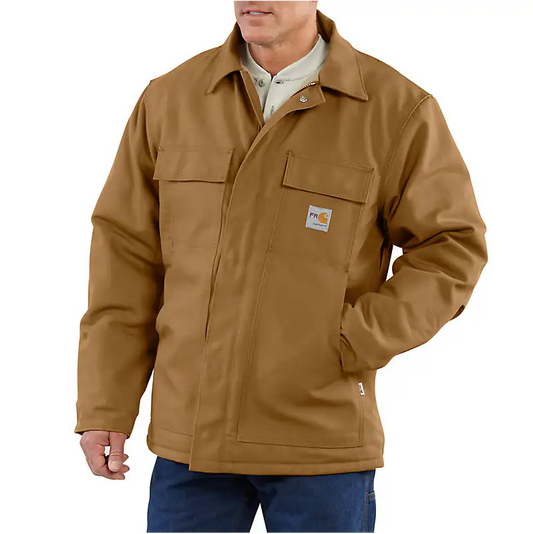 CARHARTT FR - FLAME RESISTANT DUCK CANVAS QUILT LINED COAT - 101618