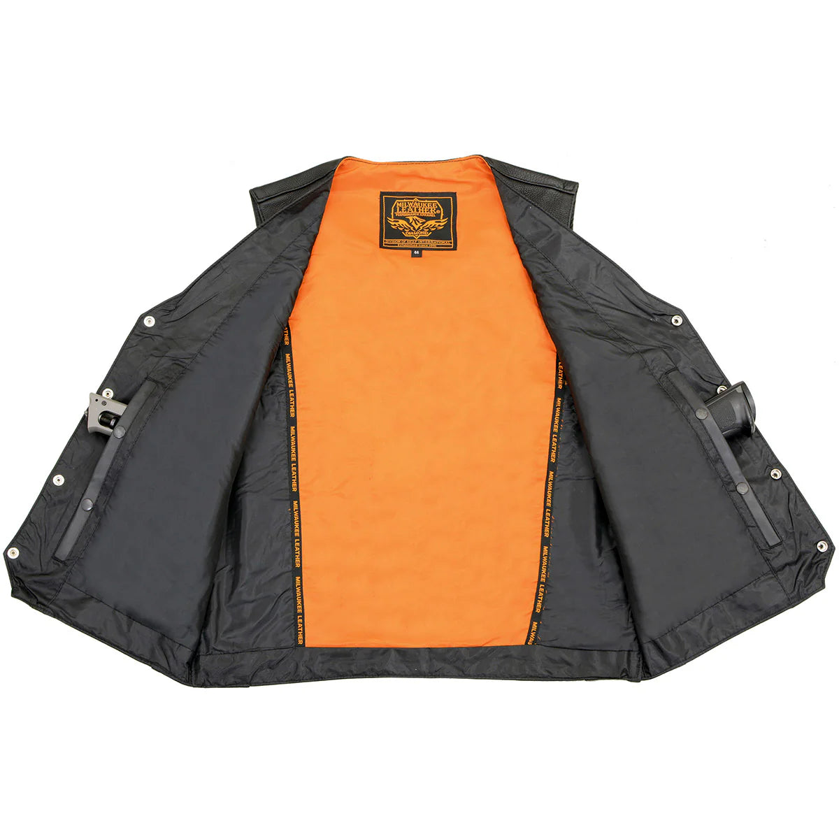 MILWAUKEE LEATHER - MEN'S LEATHER VEST - ML-1368N