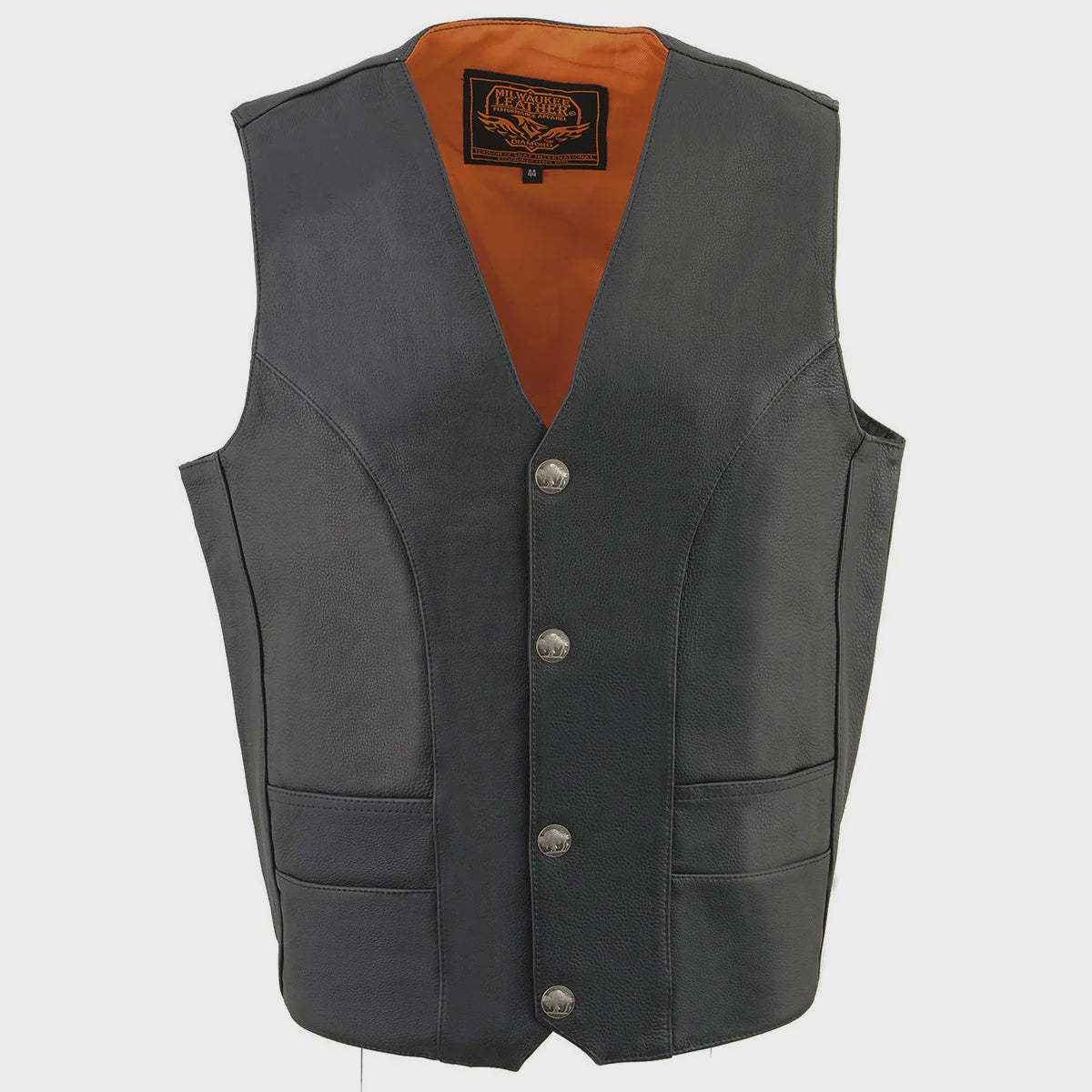 MILWAUKEE LEATHER - MEN'S LEATHER VEST - ML-1368N