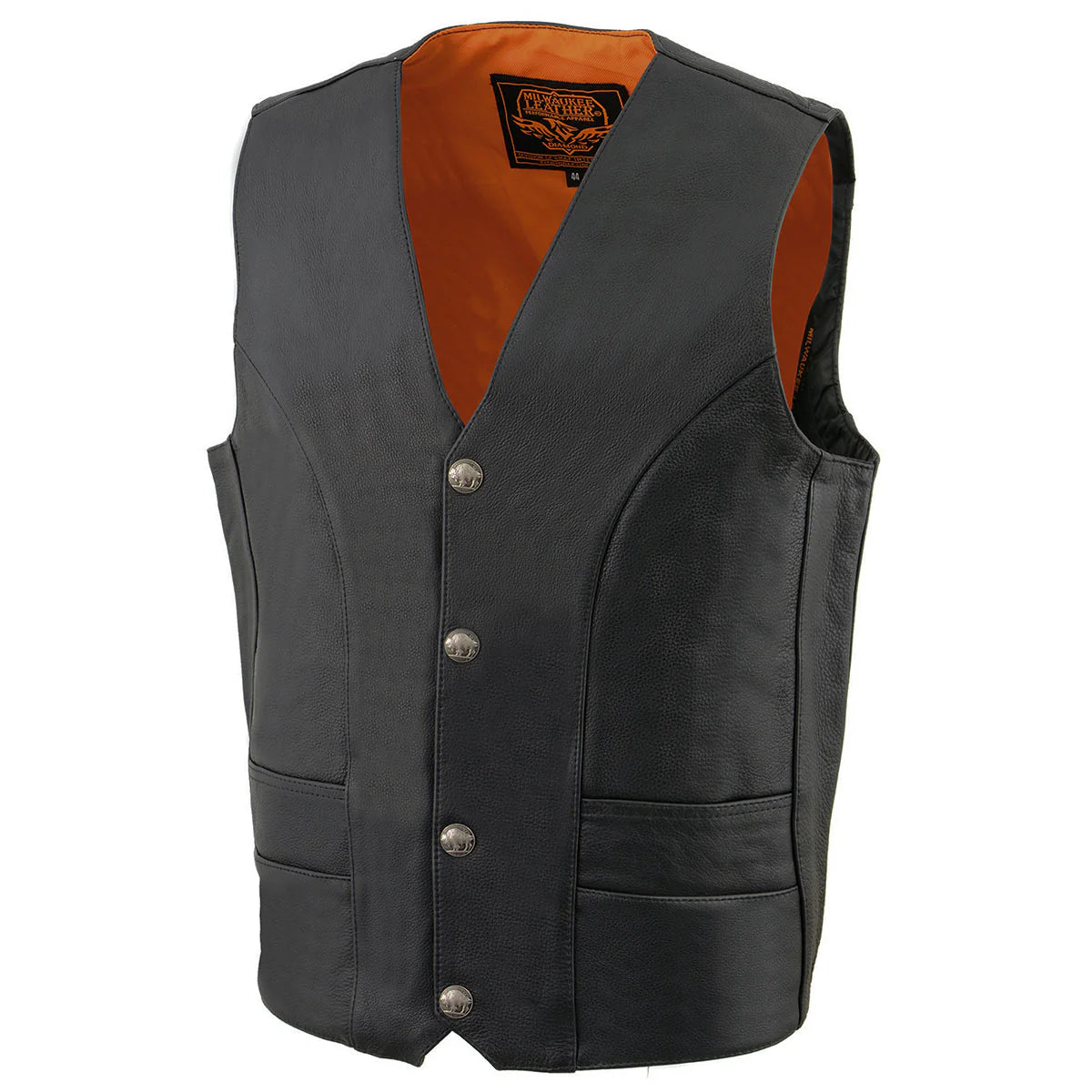 MILWAUKEE LEATHER - MEN'S LEATHER VEST - ML-1368N